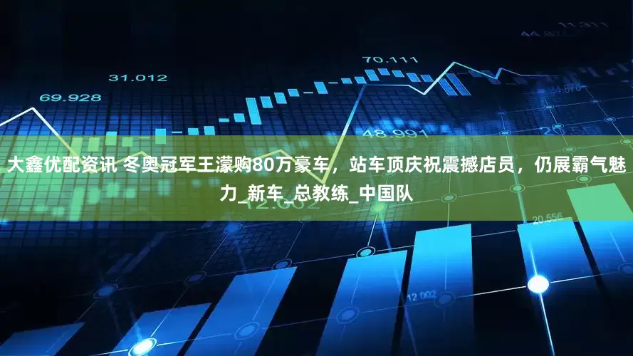 大鑫优配资讯 冬奥冠军王濛购80万豪车，站车顶庆祝震撼店员，仍展霸气魅力_新车_总教练_中国队